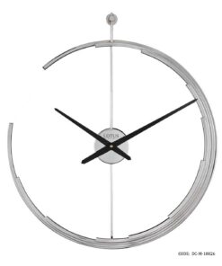 ساعت دیواری مدرن فلزی لوتوس مدل KARL سیلور