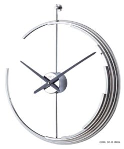 ساعت دیواری مدرن فلزی لوتوس مدل KARL سیلور