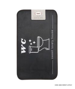 پادری دستشویی زمینه ذغالی مدل Sweet Lovely Home