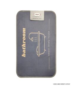 پادری حمام طوسی طلایی مدل Sweet Lovely Home