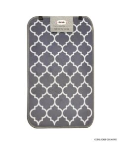 فرشینه مدرن جلو سینکی طوسی مدل Diamond