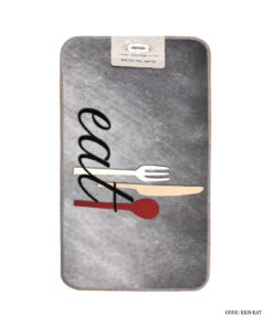 فرشینه آشپزخانه جلو سینکی طرح قاشق و چنگال مدل eat