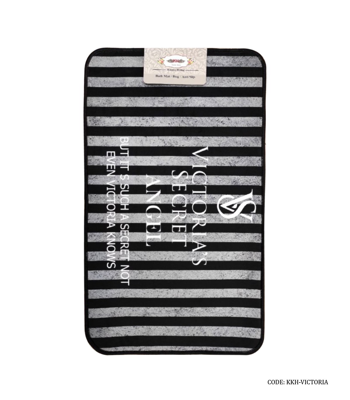 فرشینه جلو سینک ظرفشویی طرح راه راه برند VICTORIA SECRET