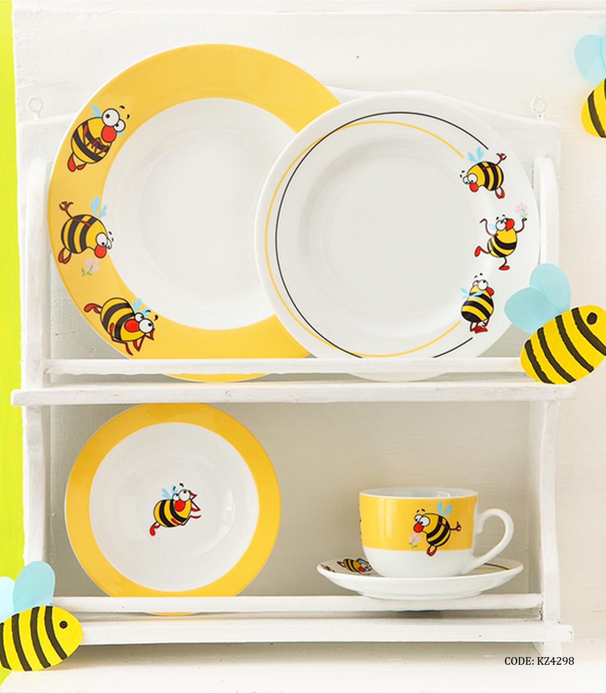 سرویس چینی غذا خوری کودک زرین طرح بامبل بی