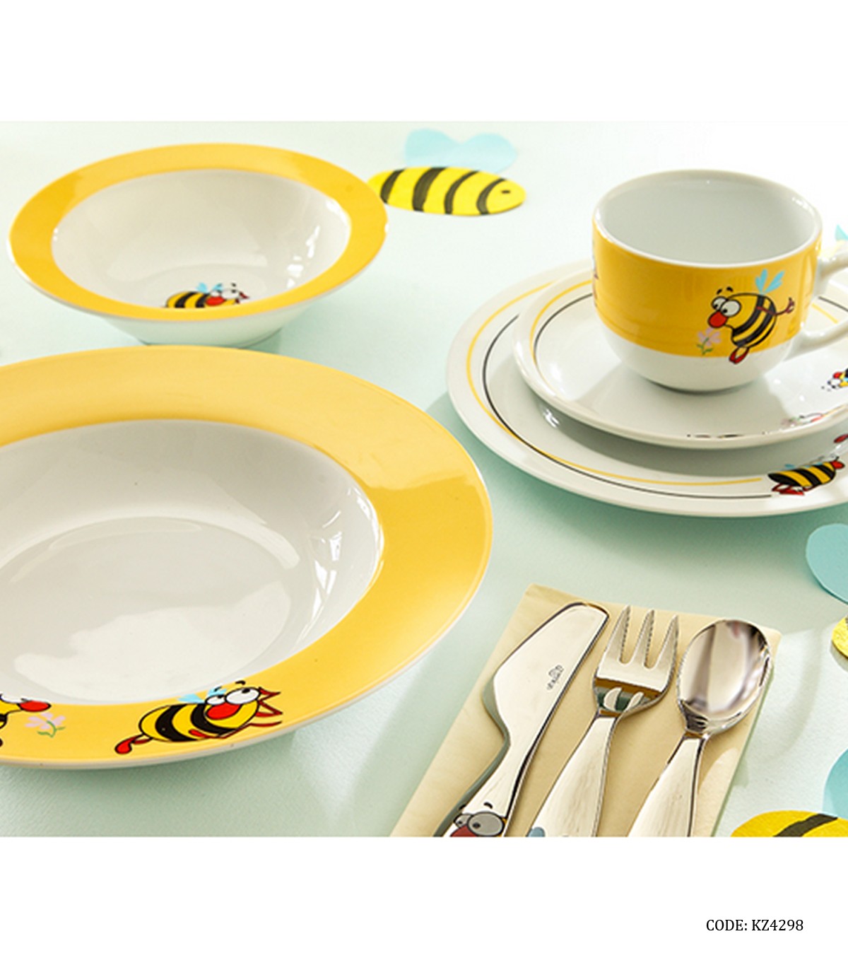 سرویس چینی غذا خوری کودک زرین طرح بامبل بی