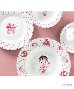 سرویس غذای کودک زرین طرح New Born صورتی