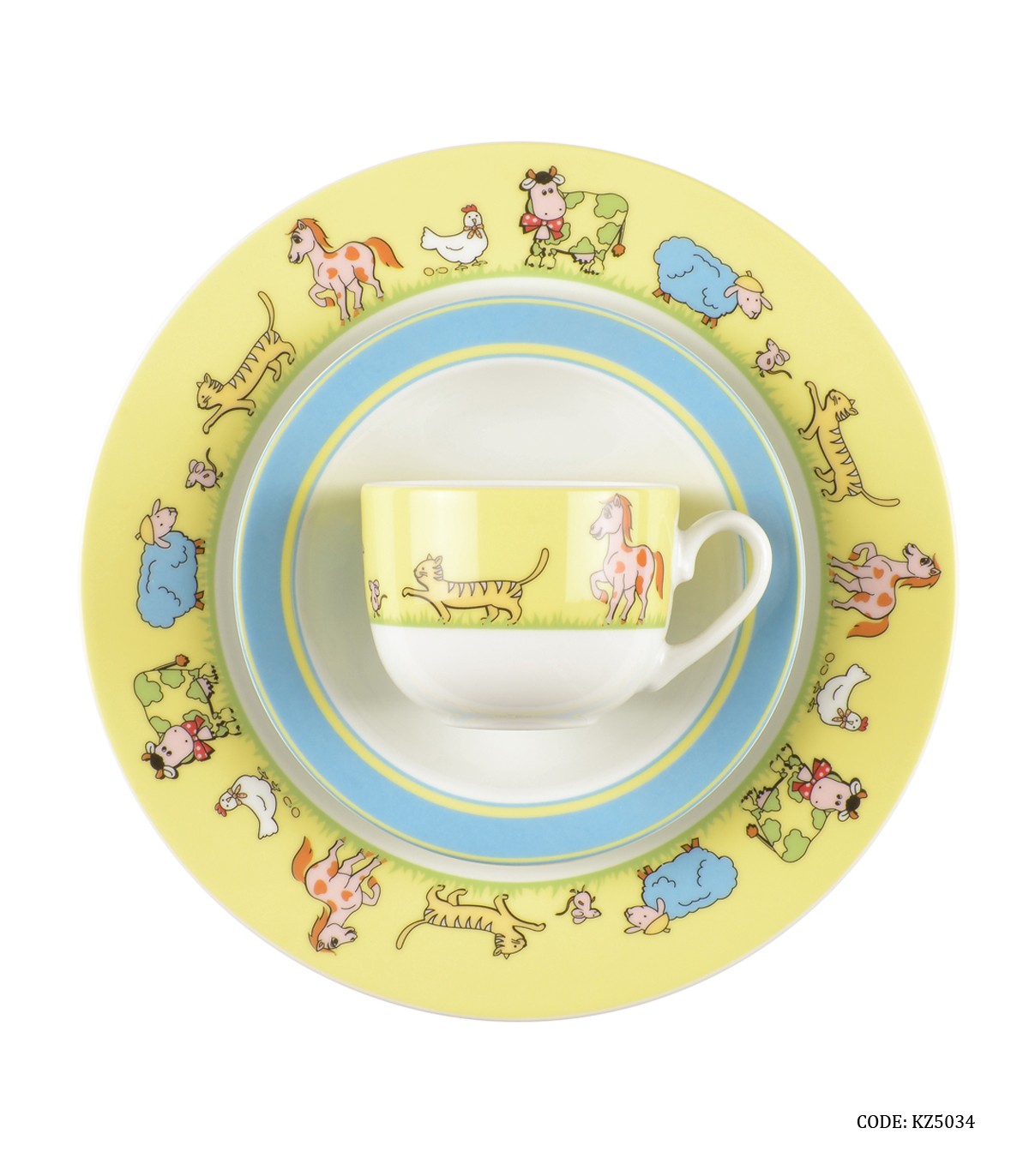 سرویس چینی کودک زرین طرح مزرعه