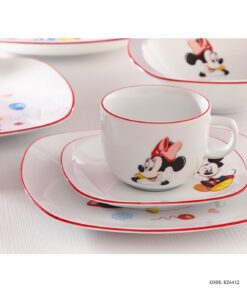 سرویس چینی غذا خوری کودک زرین طرح میکی موس مربع