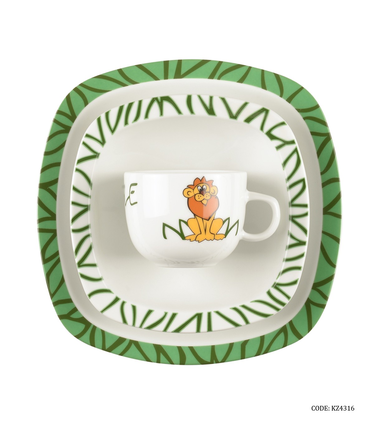 سرویس غذا خوری کودک زرین طرح جنگل