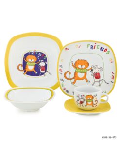 سرویس غذا خوری چینی کودک زرین طرح دوستان