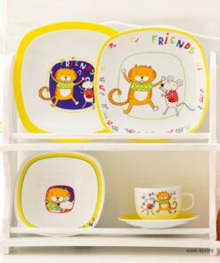 سرویس غذا خوری چینی کودک زرین طرح دوستان