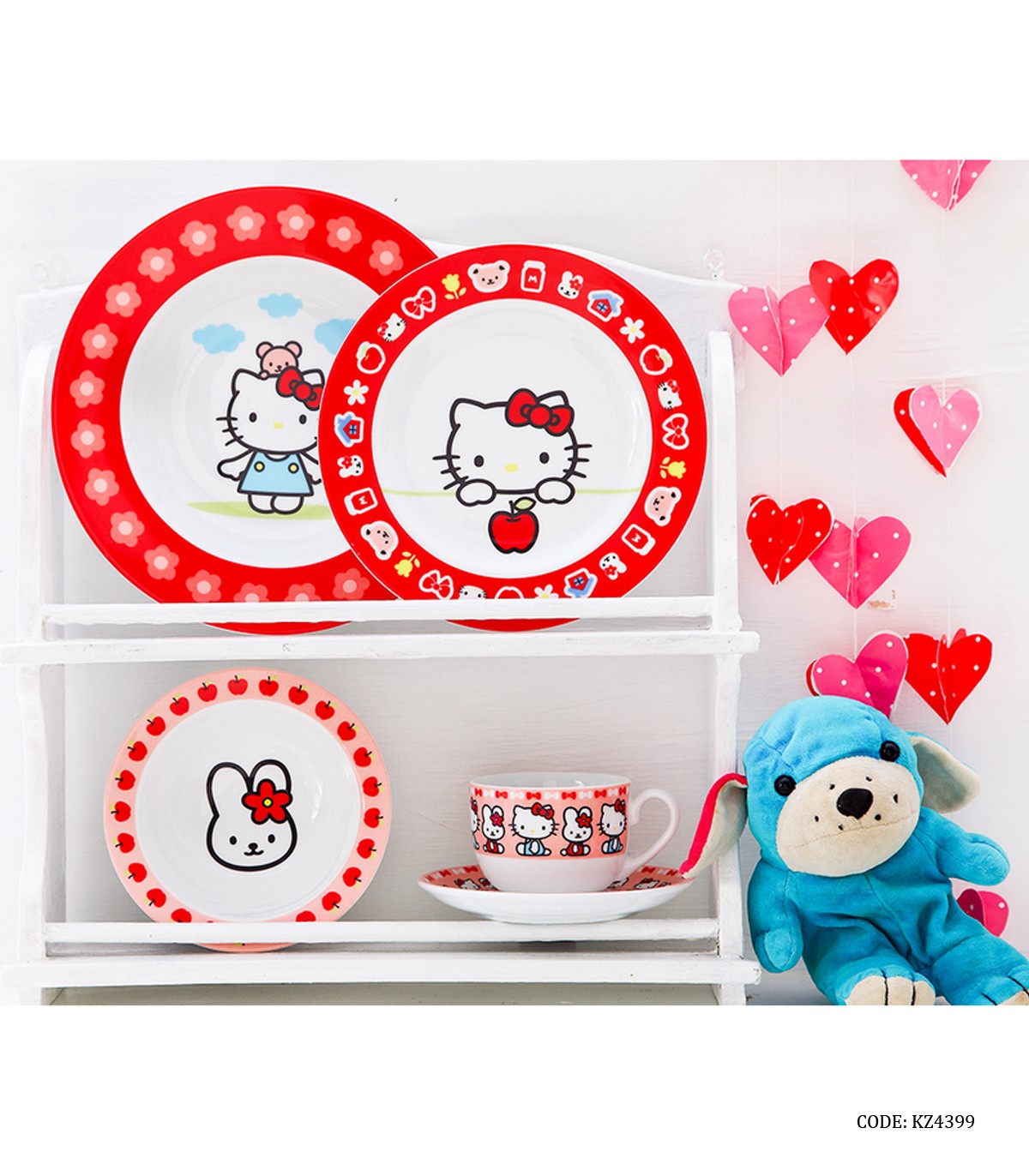 سرویس غذا خوری چینی کودک زرین طرح کیتی