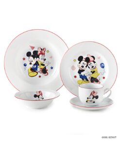 سرویس غذا خوری چینی کودک زرین طرح میکی موس گرد