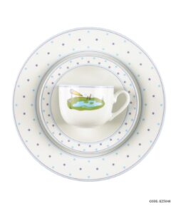 ست ظروف غذا خوری چینی کودک زرین طرح پلیکان