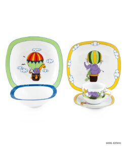 ست ظروف چینی غذا خوری کودک طرح ساوانا