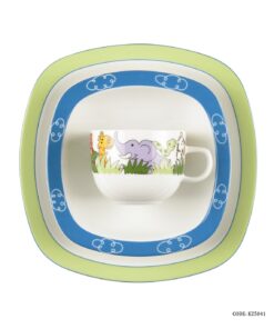 ست ظروف چینی غذا خوری کودک طرح ساوانا