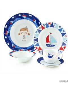 سرویس غذا خوری چینی کودک 5 تکه زرین طرح مارین