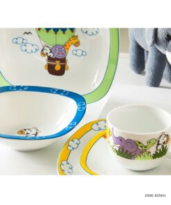 ست ظروف چینی غذا خوری کودک طرح ساوانا