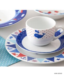 سرویس غذا خوری چینی کودک 5 تکه زرین طرح مارین