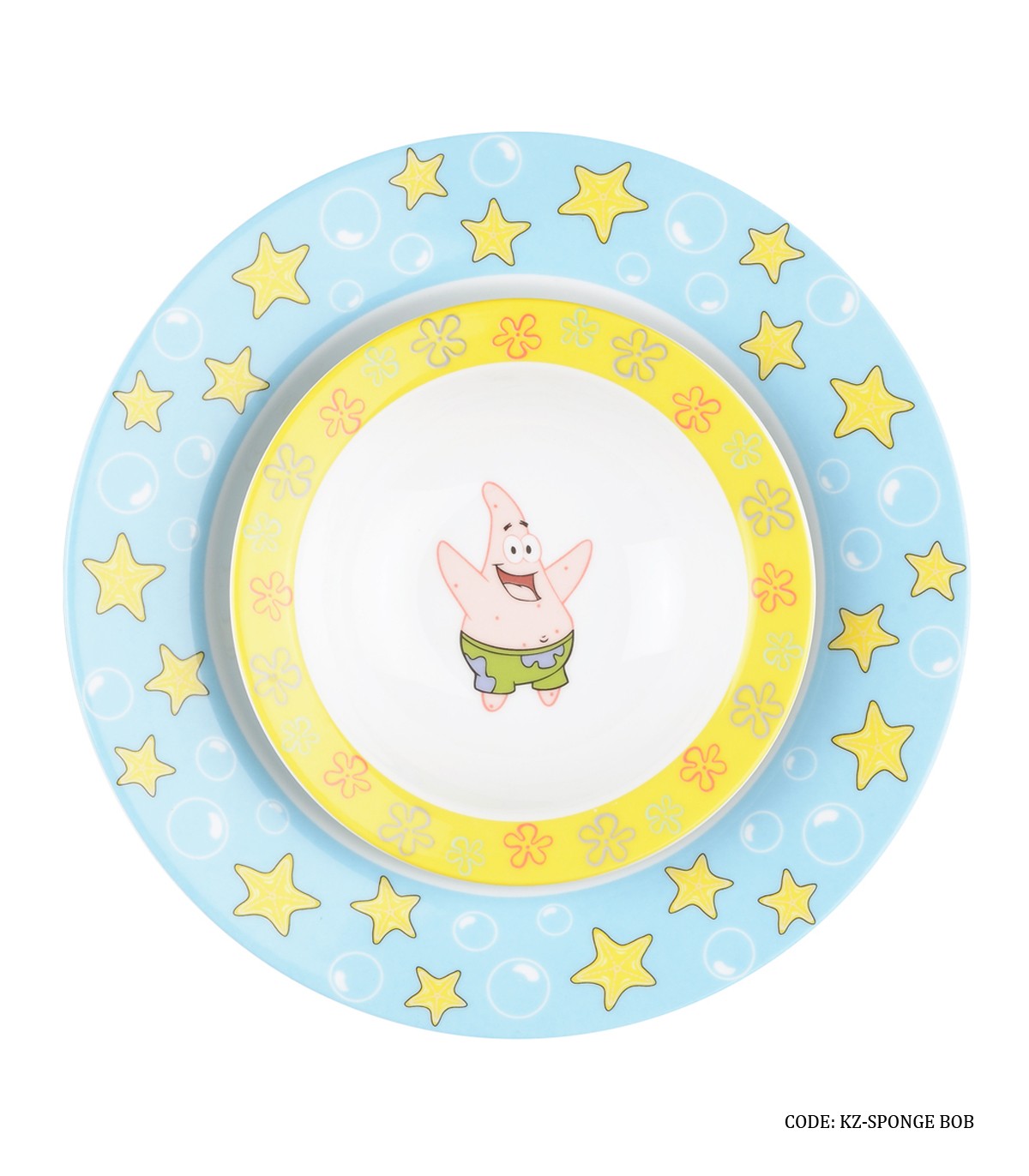 سرویس غذا خوری چینی کودک زرین طرح باب اسفنجی