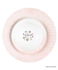 سرویس غذا خوری کودک دختر چینی زرین طرح اسب تک شاخ مدل لیتل پونی