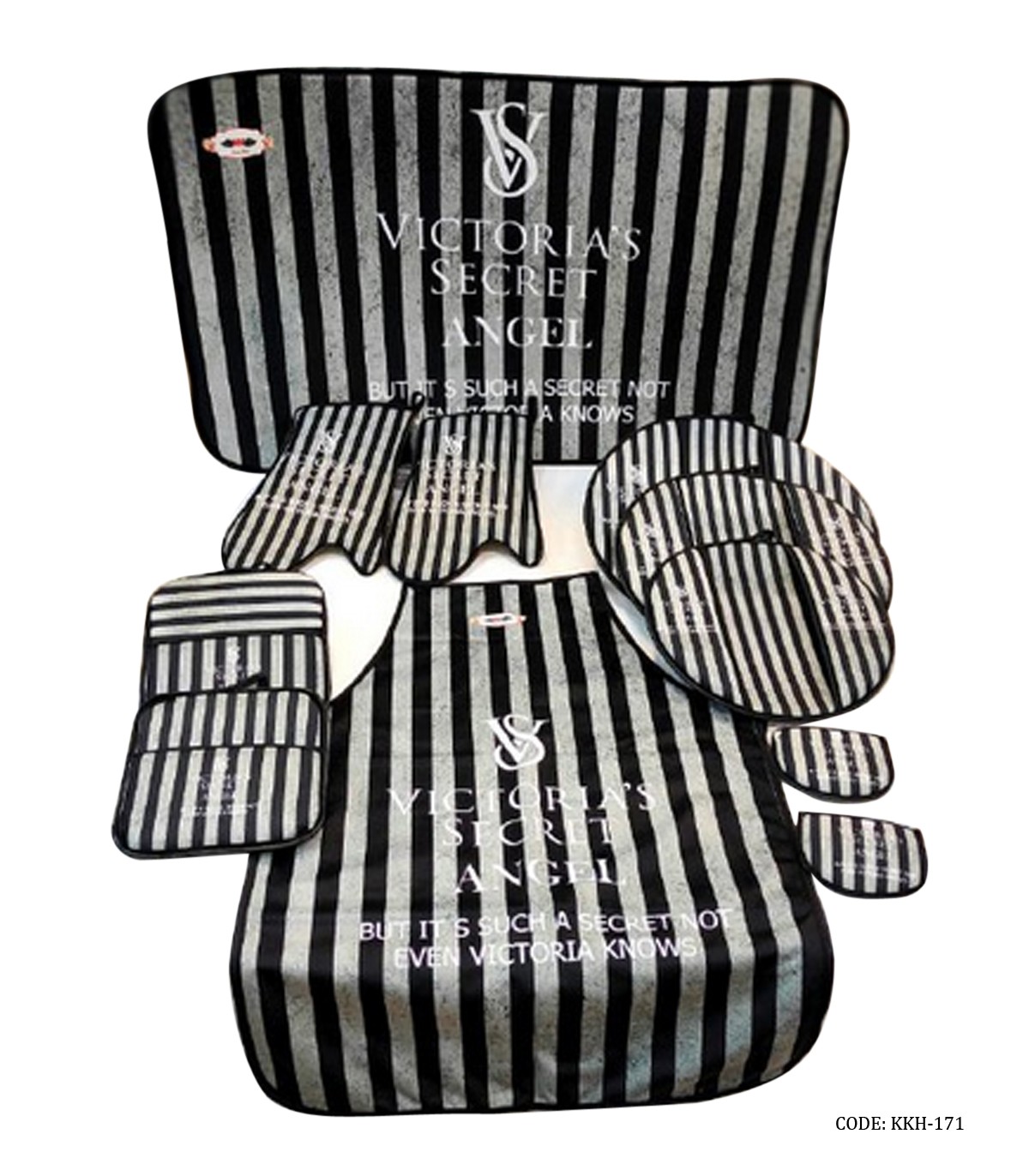 سرویس آشپزخانه پارچه ای 11 تکه راه راه ویکتوریا سکرت