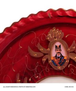 سرویس چای خوری شاه عباسی 14پارچه قرمز طلایی