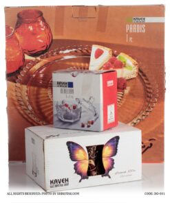 سرویس چای خوری شاه عباسی 14پارچه قرمز طلایی