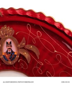 سرویس چای خوری شاه عباسی 14پارچه قرمز طلایی