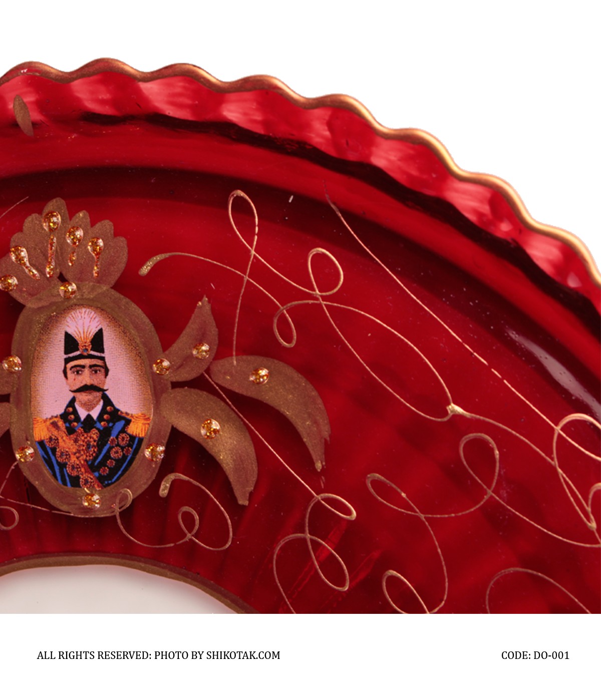 سرویس چای خوری شاه عباسی 14پارچه قرمز طلایی