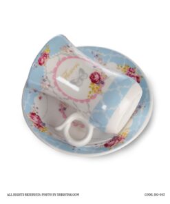 ست فنجان نلعبکی چینی طرح flower