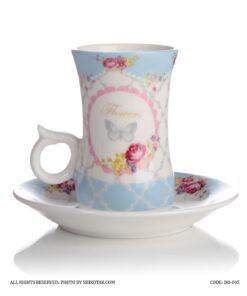 ست فنجان نلعبکی چینی طرح flower