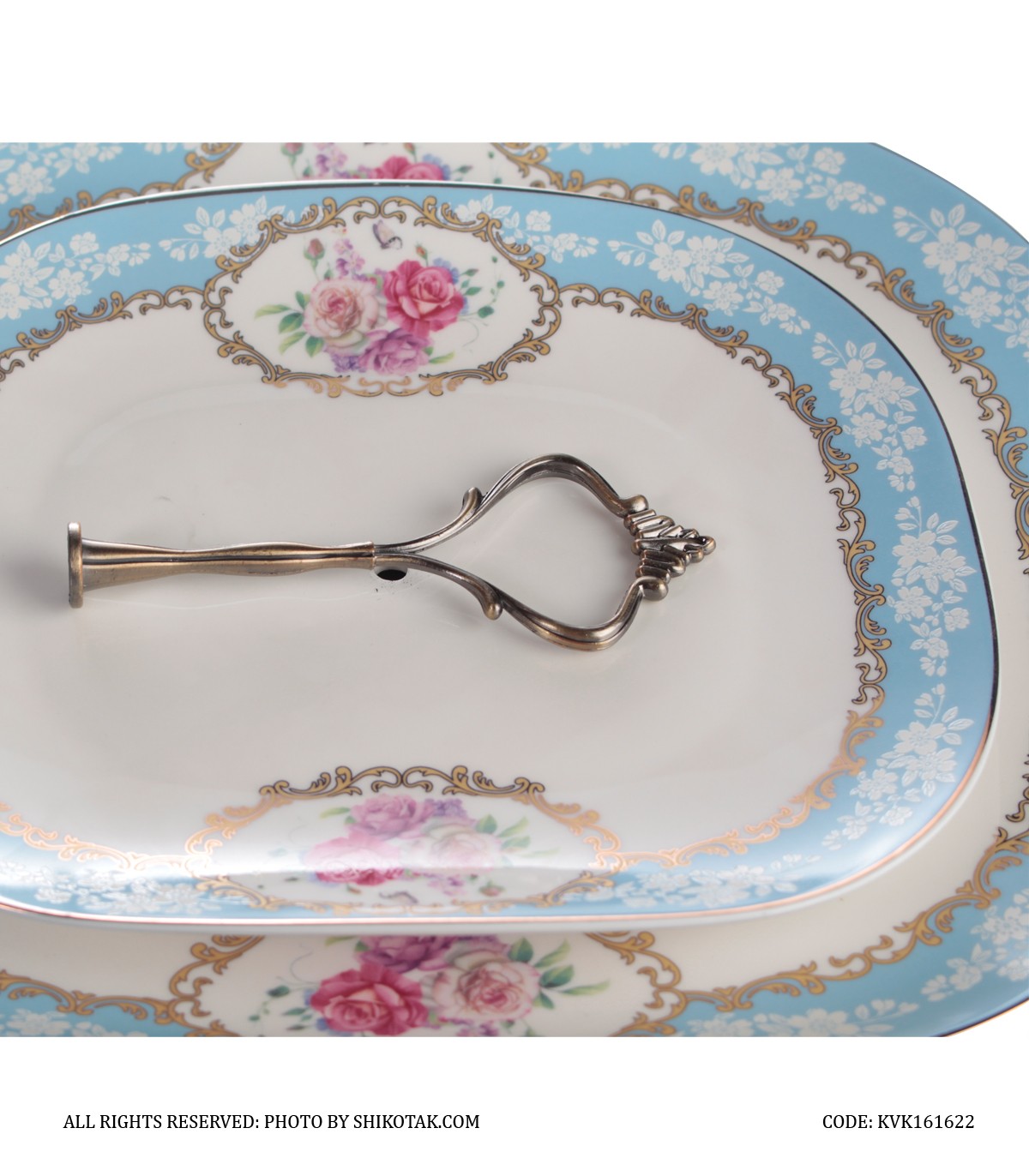 شیرینی خوری دو طبقه blue romance