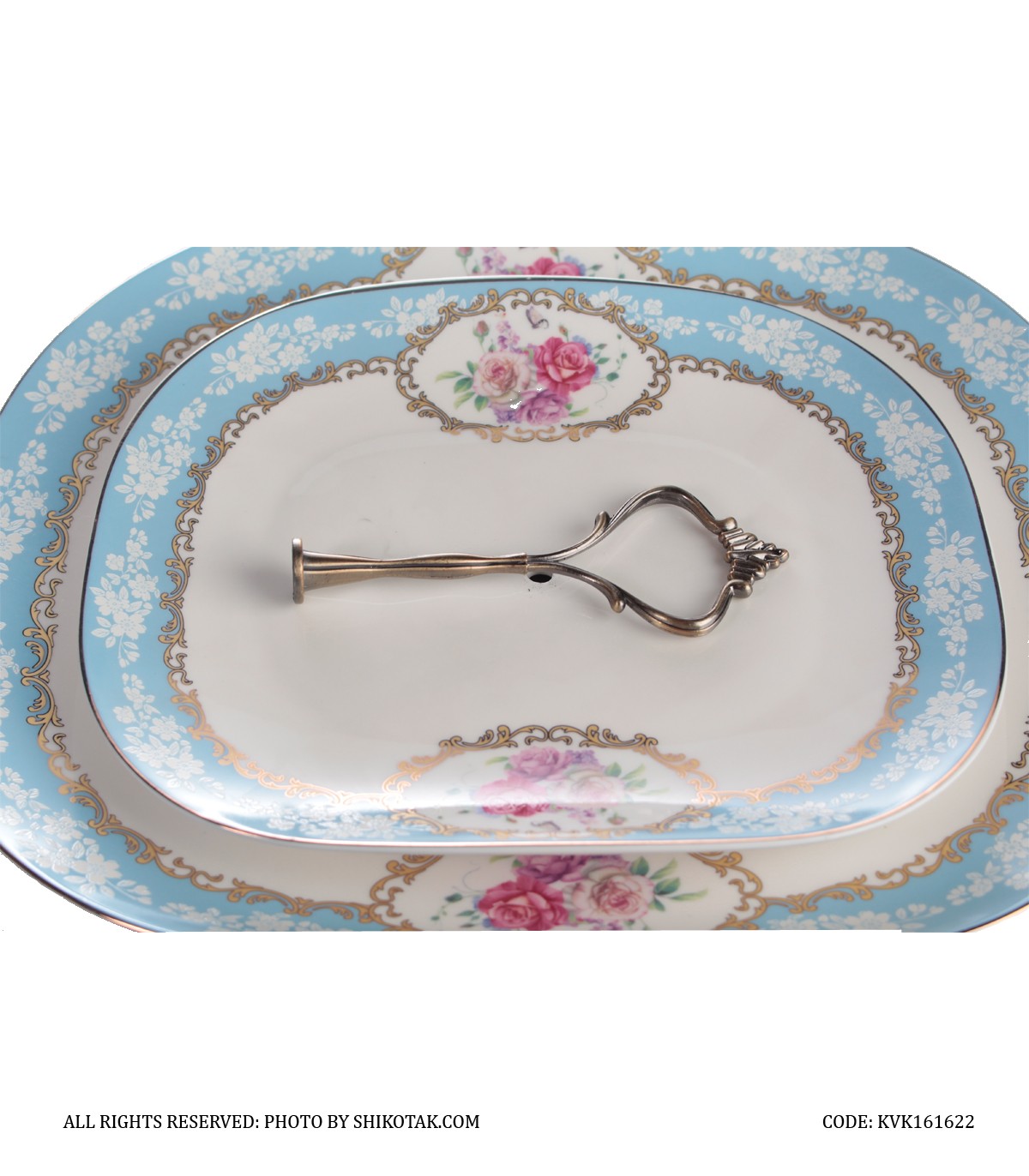 شیرینی خوری دو طبقه blue romance