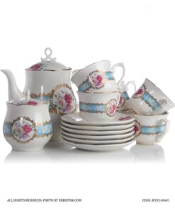 سرویس چای خوری سرامیکی 17 پارچه  blue romance