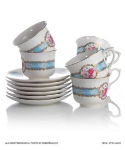 سرویس چای خوری سرامیکی 17 پارچه  blue romance