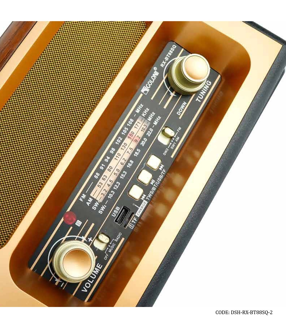 رادیو طرح قدیمی فلش خور 4 کاره مدل مارسی