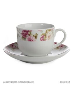 فنجان و نعلبکی چینی طرح رزیتا