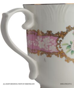 لیوان فانتزی سرامیکی گل سرخی