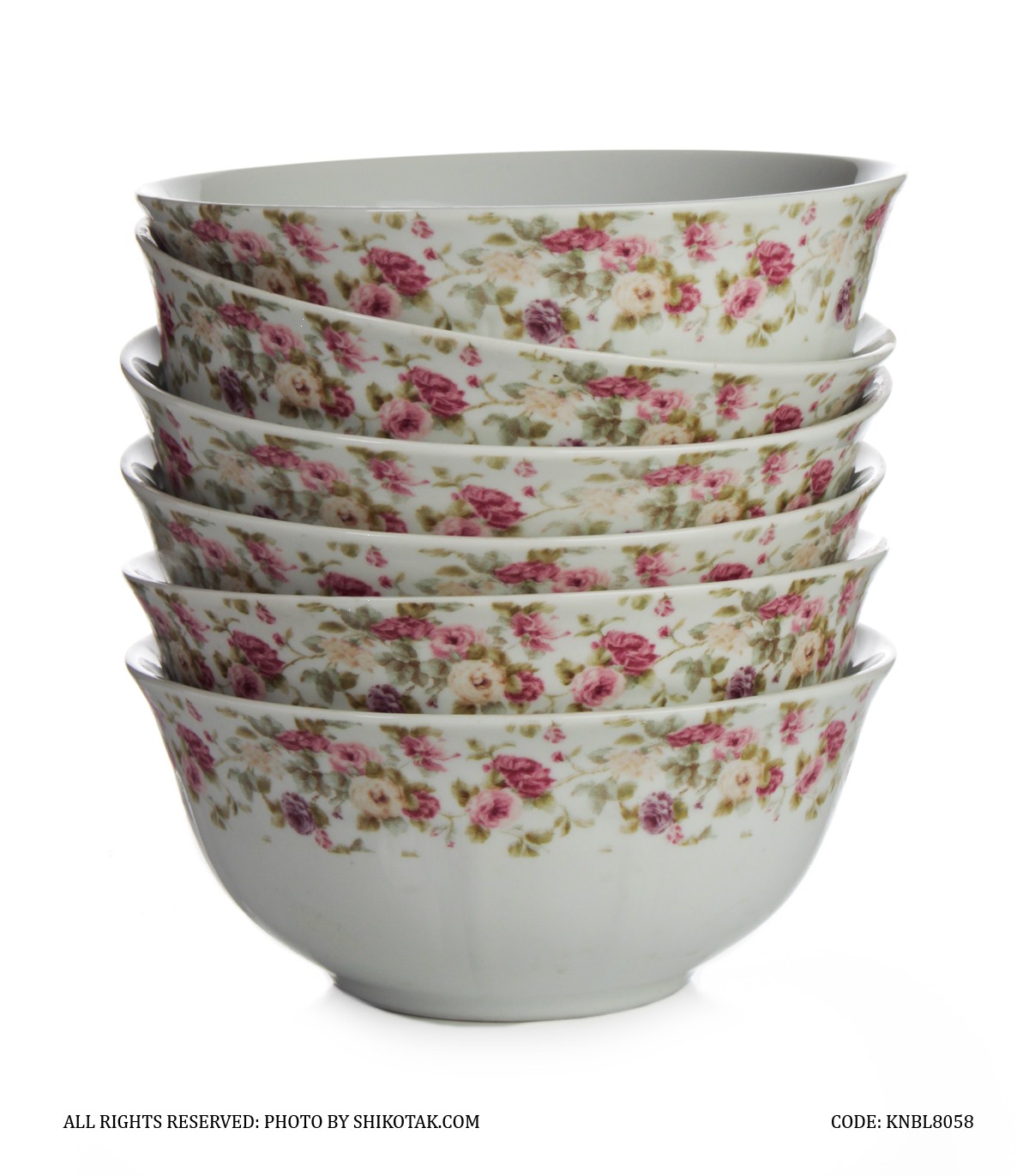 کاسه آبگوشت خوری 6 عددی طرح رزیتا