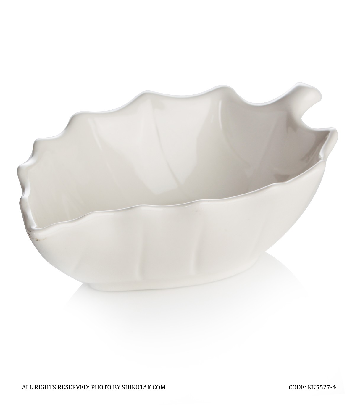 ماست خوری سرامیکی طرح برگ