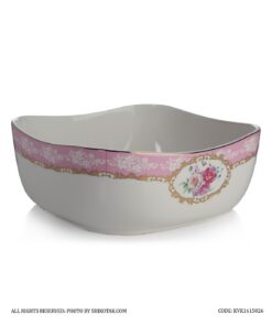 کاسه بزرگ سرامیکی گل سرخی