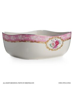 کاسه بزرگ سرامیکی گل سرخی