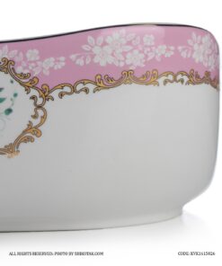 کاسه بزرگ سرامیکی گل سرخی