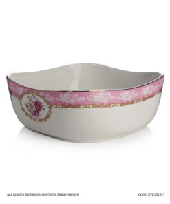 کاسه بزرگ سرامیکی گل سرخی