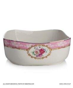 کاسه بزرگ سرامیکی گل سرخی