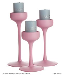 جاشمعی صورتی سه عددی طرح ایکیا