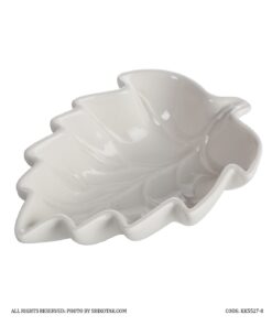 کاسه سرامیکی زیتون خوری طرح برگ انجیری