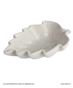 کاسه سرامیکی زیتون خوری طرح برگ انجیری