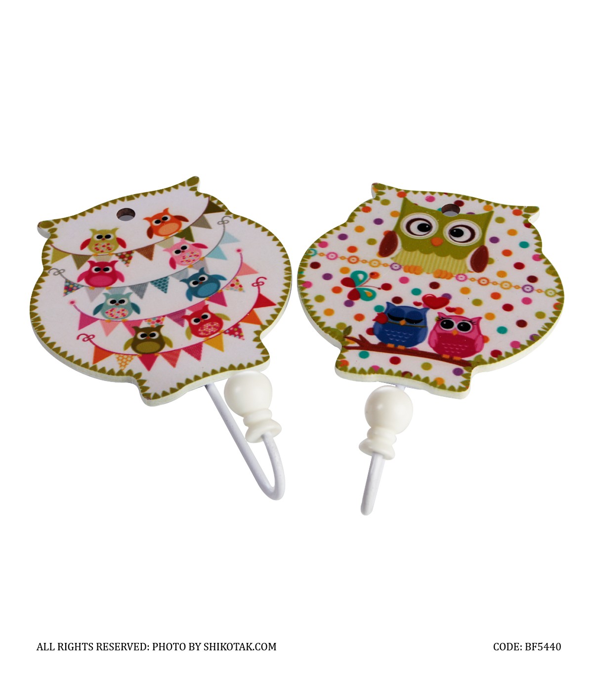 آویز لباس دو عددی طرح جغد